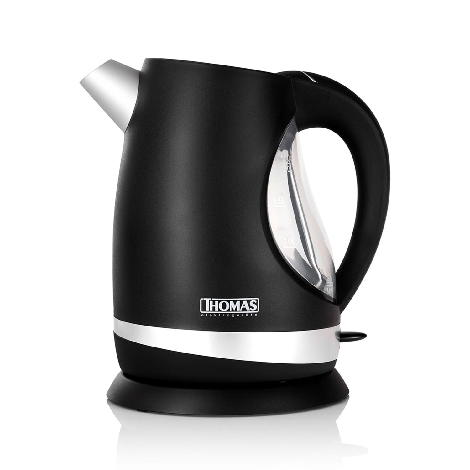 Hervidor Electrico 2l 2200w Negro Th-4515n Thomas