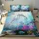 thumbnail image 3 of Juego De Cama Polinesio Hawaiian Dolphins Play The Ocean, 3 of 3