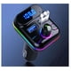 thumbnail image 2 of Adaptador Transmisor Fm Bluetooth Con Luz Para Auto Camioneta, 2 of 13