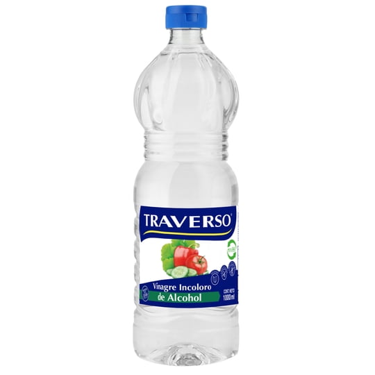 Vinagre Incoloro Pet 1000 ml Traverso