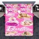 thumbnail image 1 of Disney Cartoon Princess Duvet Cover for Children Fluffy Cuddly Printing Children Bedding Set for Teenager Pink A Great Gift, 1 of 5