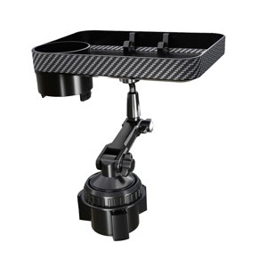 Ioensy - Bandeja Portavasos Giratoria Universal Organizador Interior De Coche Para Juguetes Llaves Suv