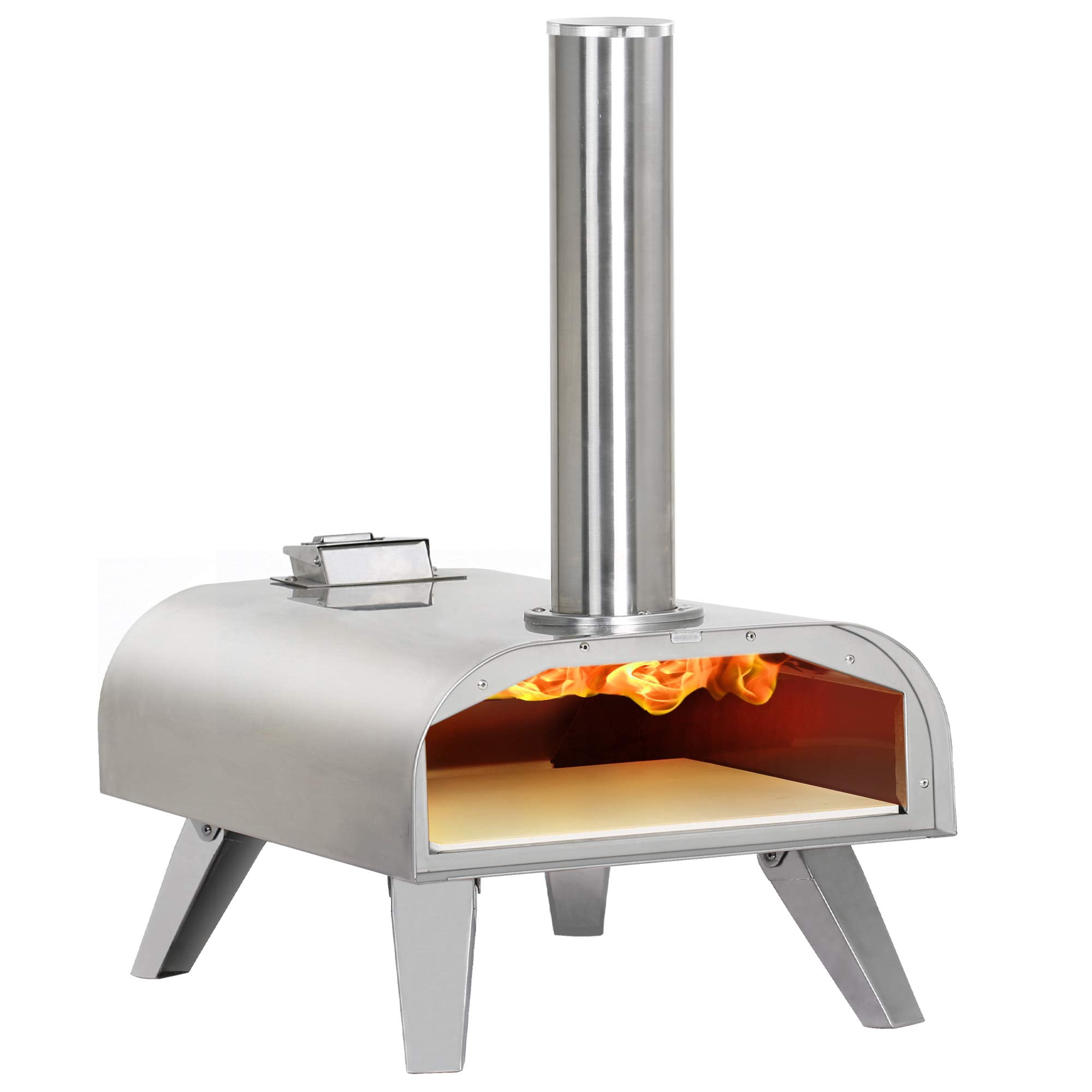 Horno Para Pizza Big Horn Outdoors, Madera Pellet, Acero Inoxidable