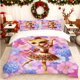thumbnail image 1 of Coffee Cup Ballet Vibrant Floral and Ethnic Print Duvet Cover Set Soft Duvet Cover + 2 Pillowcases Suitable for All Seasons Ideal for Home Bedroom and Guest Roo, 1 of 1
