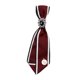 thumbnail image 3 of Corbata De Mujer Estilo Retro Sedoso Pajarita Suave Para Blusa Estudiante Boda Blanco Rojo, 3 of 5