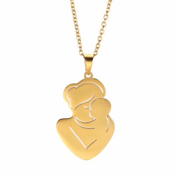 Customized Name Mother Day Necklace Personalized Custom Name Chain Family Baby Birth Child Mom Gift Stainless Steel Jewelry