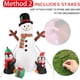 thumbnail image 2 of Muñeco Inflable Aerwo Muñeco De Nieve Con Pingüinos 1.8m Led, 2 of 3
