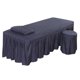 thumbnail image 3 of SPA Mesa De Masaje Juego De Ropa De Cama Falda De Cama Funda De Almohada Funda De Taburete Azul Oscuro-S, 3 of 5