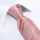 thumbnail image 3 of Corbata Rosada hombre seda con paño y colleras Modelo Oro Rosa, 3 of 6