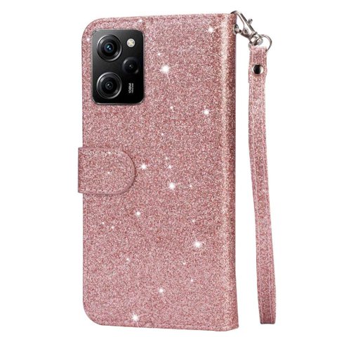 Funda Para Foxdock Elegante Funda Xiaomi Poco X5 Glitter Con Cremallera-Ideal Para El Uso Diario