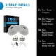 thumbnail image 2 of Kit de discos y pastillas de freno traseros TRQ semimetálicos para Toyota 2006-08, 2 of 8