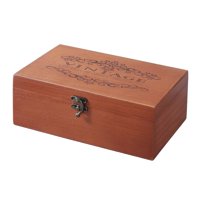Magideal - Caja De Almacenamiento De Madera, Organizador De Baratijas, Colección Práctica, Caja De Madera Rectangular Para Guardar Joyas, Velas, Pendientes, Braz , M M
