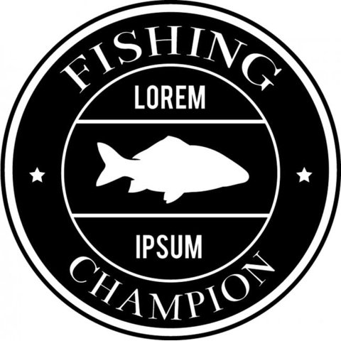 Rienda Libre Graphics - Decomural Lorem Ipsum Fishing Champion Ws-35732