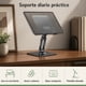 thumbnail image 1 of Soporte Tablet Giratorio 360° Acero Carbono Negro 11,3x11,3x20 cm, 1 of 6