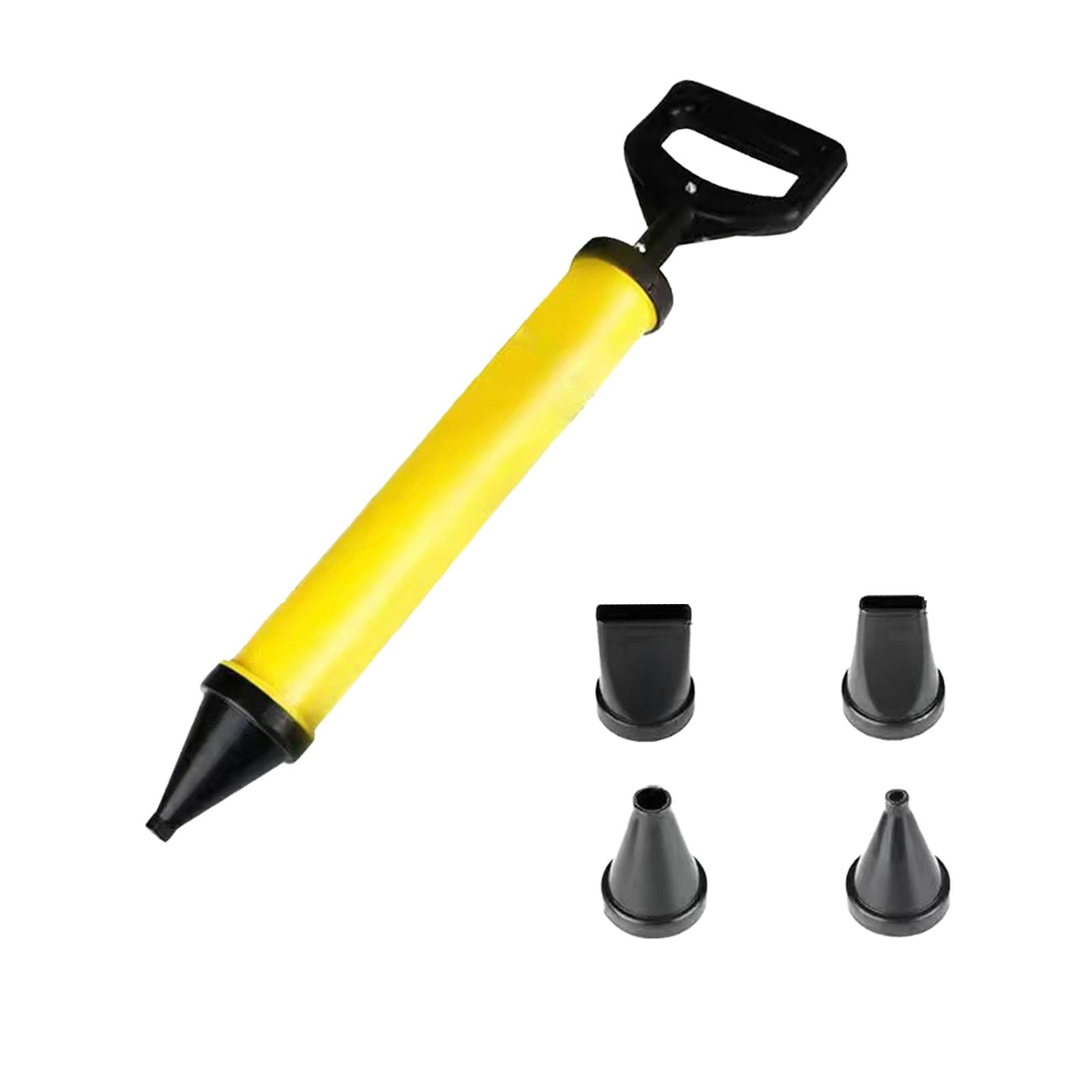 Magideal - Pulverizador De Cemento De Cal Herramienta De Calafateo Manual Herramienta De Construcción Portátil De Empuje Y Tracción Suave Para Marcos De Ventanas