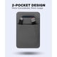 thumbnail image 3 of Funda adhesiva para portátil Afterplug de 2 bolsillos, color gris, 3 of 7