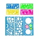 thumbnail image 1 of Juego De Plantillas De Dibujo De 7 Piezas Transparentes En Forma Múltiple Para Medir En La Oficina Niños Niñas, 1 of 5