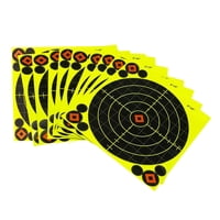 Magideal - 10 Piezas 8 ""Salpicaduras Disparar Objetivos Papel Objetivos Pegatinas Adhesivo Reactivo Reemplazo Para Disparar Ejercicio Entrenamiento Accesorios Al