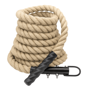 Linea Sport - Cuerda Para Trepar De Cañamo Yute Con Anclaje 7 Mts X 50Mm