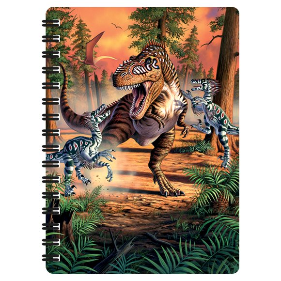 Jotter 3D LiveLife Dino Battle 80 págs Encuadernación en espiral