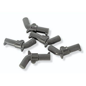 Juego De 5 Pistolas Grises Lego - Indiana Jones/Police