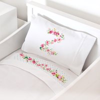 Tuyo Print - Juego De Sábanas Cuna Letras Vintage Z