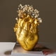 thumbnail image 1 of 1pc, Heart Vase, Vases For Flowers Creative Heart-Shaped Sculpture ,Customized Vase, Heart-Shaped Art Resin Vase Desktop Home Decoration, Gift Vases For Living Room Decorations,Halloween Room Decor Go, 1 of 3