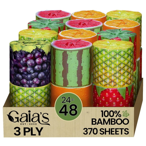 Papel Higiénico GAIA'S Gaias Premium Soft Fruit TP Organic Bamboo