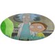 thumbnail image 1 of Rick y Morty: El Anime Alfombra Redonda de Felpa Coral, Antideslizante, No Desprende Pelusas, Lavable y Duradera para Salón, Dormitorio y Habitación de Niños 60cm, 1 of 6