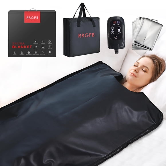 Manta sauna infrarroja RRGFB de cuero PU 183 x 79 cm