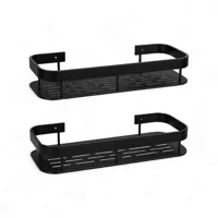 Javimate - Organizadores De Baño En Acero Inoxidable Negro