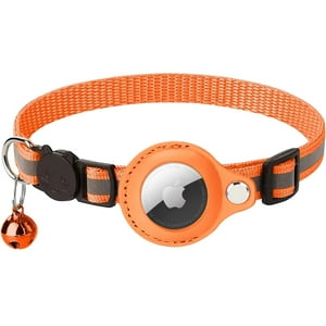 Interpaw - Collar Con Sonaja Para Gatos Airtag Antipérdida Naranja