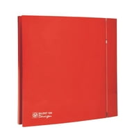 S & P - Extractor De Aire Para Baño Ultrasilencioso Silent-100 Cz Red Design