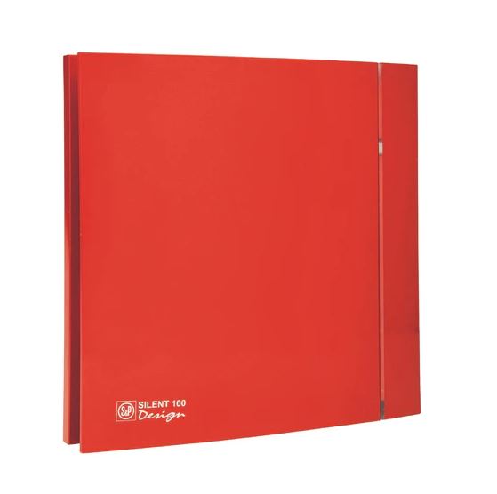 S & P - Extractor De Aire Para Baño Ultrasilencioso Silent-100 Cz Red Design