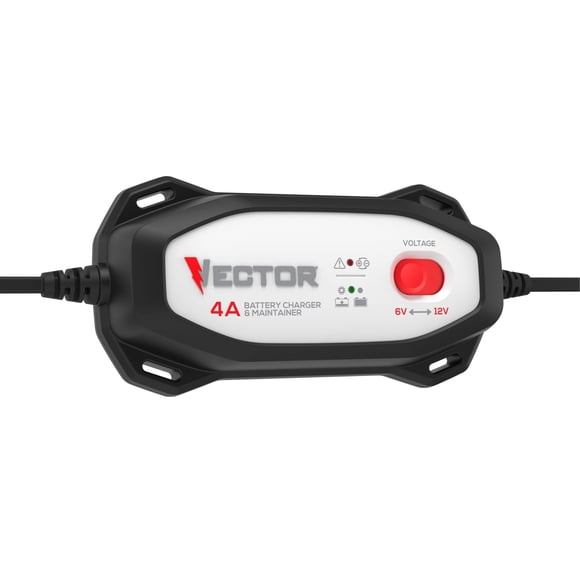 Cargador de batería VECTOR VECBC4 4 A selector 6 V/12 V