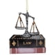 thumbnail image 1 of Ornamento las escalas de justicia de Kurt Adler con libros de derecho, 1 of 6