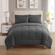 thumbnail image 1 of Juego de edredón Sweet Home Collection de 7 piezas Queen Grey, 1 of 6