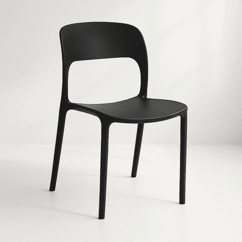 Klik Muebles - Silla De Comedor O Terraza Alto Tráfico Kentucky - Negra