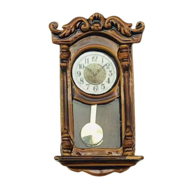 Simulación Escala 1/12 Modelo En Miniatura Reloj Romano Hogar Sala De Estar Adornos Estilo B