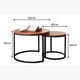 thumbnail image 4 of Juego Mesa De Centro Lateral Living Redonda Doble Madera Color Marrón, 4 of 4