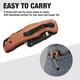 thumbnail image 5 of Navaja multiusos plegable WORKPRO con cabeza de acero inoxidable, 5 of 9