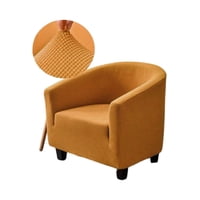 Genérico - Juego De 2 Fundas Poltrona Sofa Texturizada Ajustable Mostaza