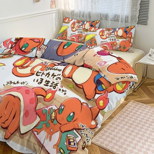 Ch_arma_nder Print Bedding Set Pattern Duvet Cove Set 3 Pieces 1 Quilt Cover And 2 Pillowcases for Women Men Teens