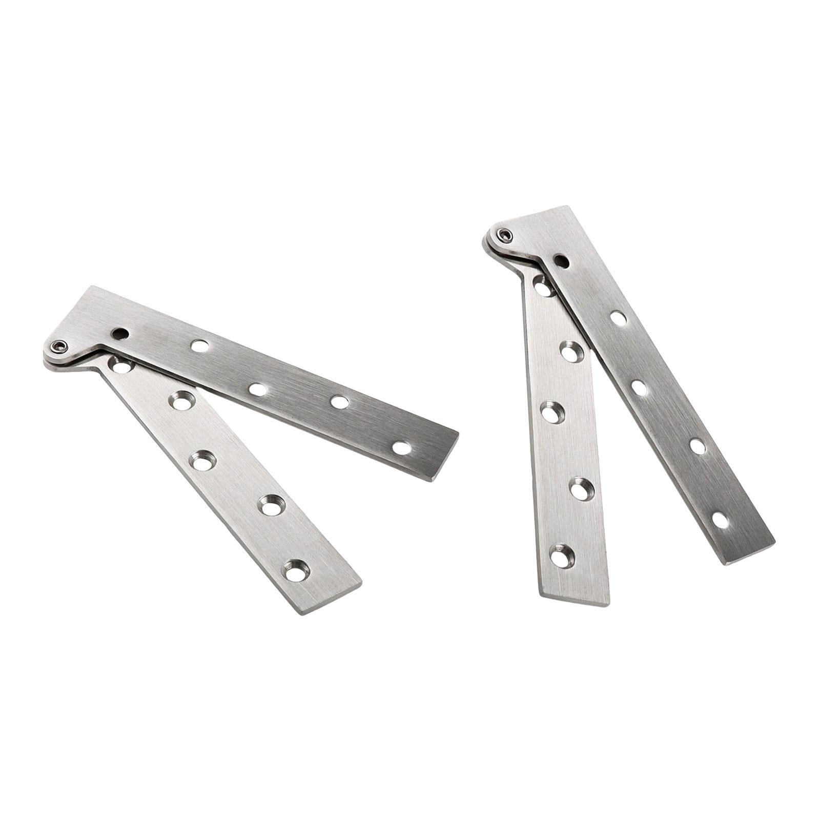 Magideal - Bisagras De Puerta De Acero Inoxidable, Bisagras De Gabinete De Alta Resistencia Giratorias De 360 Degree, Bisagras De Siete Formas Para Cocina, 2 Uds. L
