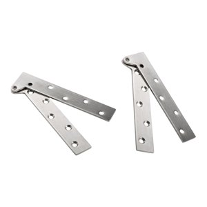 Magideal - Bisagras De Puerta De Acero Inoxidable, Bisagras De Gabinete De Alta Resistencia Giratorias De 360 Degree, Bisagras De Siete Formas Para Cocina, 2 Uds. L