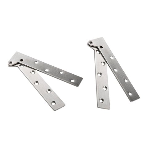 Magideal - Bisagras De Puerta De Acero Inoxidable, Bisagras De Gabinete De Alta Resistencia Giratorias De 360 Degree, Bisagras De Siete Formas Para Cocina, 2 Uds. L
