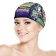 thumbnail image 5 of Los Green en la gran ciudad Gorro de Natación de Licra, Gorro de Baño de Tela Cómoda, Gorro Elástico Antideslizante para Hombres, Mujeres y Niños, 5 of 6