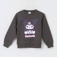 Polerón Cerrado Niña Kuromi Gris Hello Kitty