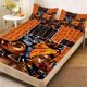 thumbnail image 1 of African Art Illustration Duvet Cover Set - Patterned Print Fitted Sheet Set Essential for Home and Guest Rooms Deep Pocket Keeps Sheet Securely in Place Soft an, 1 of 1