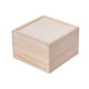 thumbnail image 4 of Caja De Almacenamiento De Madera, Caja Rústica Para Dulces De Boda, Pasatiempos Artísticos, Tarjetas Para Amantes De Bricolaje, 12x12x8cm, 4 of 5